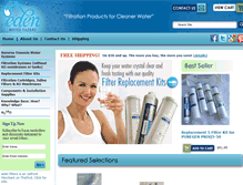 Tablet Screenshot of edenfilters.com